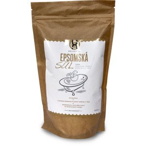 BrainMax Epsomská sůl, 1kg Hořčík vstřebatelný přes kůži během koupele, regenerace a uvolnění