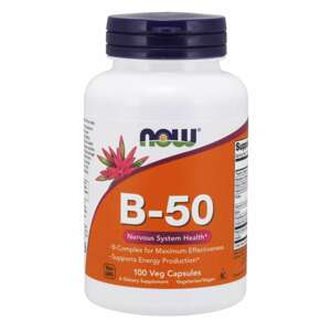 Now® Foods NOW Vitamin B-50 Complex, 100 rostlinných kapslí Doplněk stravy