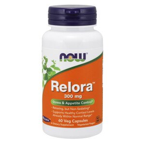Now® Foods NOW Relora extrakt (Magnólie a Korkovník), 300 mg, 60 rostlinných kapslí Doplněk stravy