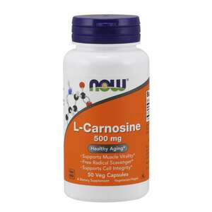Now® Foods NOW L-Carnosine (L-Karnosin), 500 mg, 50 rostlinných kapslí Doplněk stravy