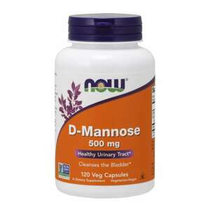 Now® Foods NOW D-Manóza, 500 mg, 120 rostlinných kapslí Doplněk stravy