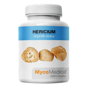 MycoMedica - Hericium (Lion's Mane) v optimální koncentraci, 90 rostlinných kapslí Doplněk stravy