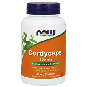 Now® Foods NOW Cordyceps 750 mg (Organic), 90 kapslí Doplněk stravy
