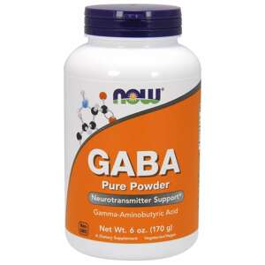 Now® Foods NOW GABA (kyselina gama-aminomáselná) čistý prášek, 170 g Doplněk stravy