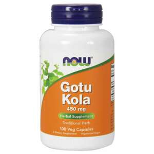 Now® Foods NOW Gotu Kola, 450 mg, 100 rostlinných kapslí Doplněk stravy