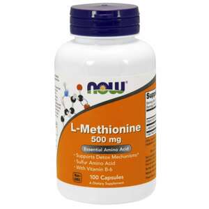 Now® Foods NOW L-Methionine, 500 mg, 100 kapslí Doplněk stravy