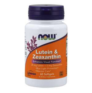 Now® Foods NOW Lutein & Zeaxanthin (zdraví očí), 60 softgel kapslí Doplněk stravy