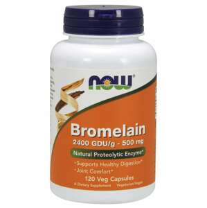 Now® Foods NOW Bromelain, 500 mg, 120 rostlinných kapslí Doplněk stravy