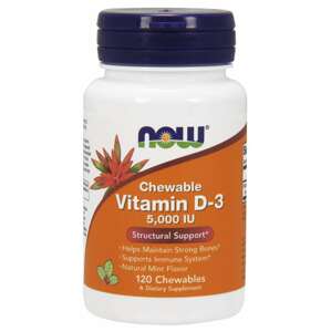 Now® Foods NOW Vitamin D3, 5000 IU, 120 žvýkacích pastilek Doplněk stravy
