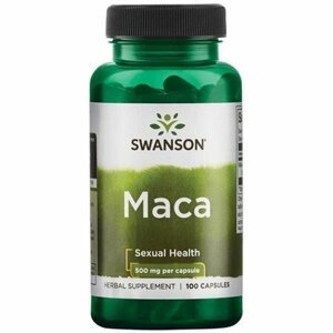 Swanson Maca (řeřicha peruánská), 500 mg, 100 kapslí Doplněk stravy