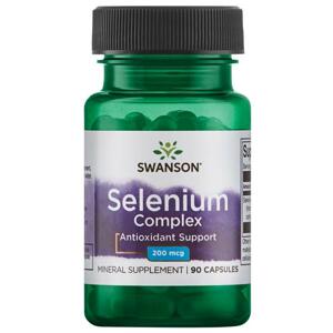 Swanson Selenium complex, Selen Glycinát, 200 mcg, 90 kapslí Doplněk stravy
