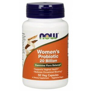 Now® Foods NOW Women's probiotic (probiotika pro ženy), 20 miliard, 50 rostlinných kapslí Doplněk stravy