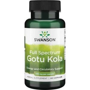 Swanson Gotu Kola, 435 mg, 60 kapslí Doplněk stravy