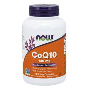 Now® Foods NOW CoQ10 (koenzym Q10) + Hloh, 100 mg, 180 rostlinných kapslí Doplněk stravy