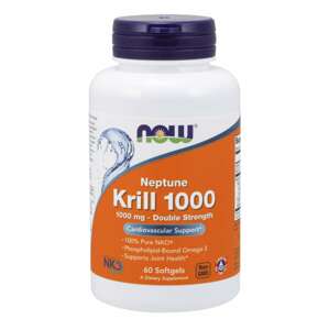 Now® Foods NOW Krill Oil Neptune (olej z krilu), 1000 mg, 60 softgel kapslí Doplněk stravy