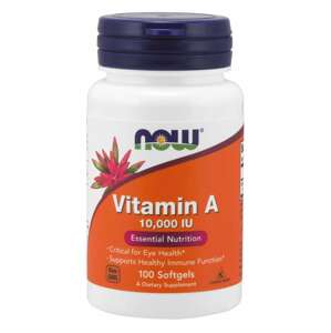 Now® Foods NOW Vitamin A, 10000 IU, 100 softgelových kapslí Doplněk stravy