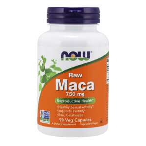 Now® Foods NOW Maca (řeřicha peruánská koncentrát 6:1 RAW), 750 mg, 90 rostlinných kapslí Doplněk stravy