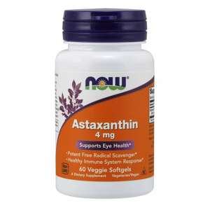 Now® Foods NOW Astaxanthin (Astaxantin), 4 mg, 60 vegetariánských kapslí Doplněk stravy