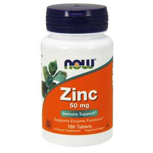 Now® Foods NOW Zinc (zinek glukonát) 50 mg, 100 tablet Doplněk stravy