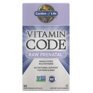 Garden of Life Vitamin Code RAW Prenatal (multivitamín pro těhotné ženy), 90 rostlinných kapslí Doplněk stravy