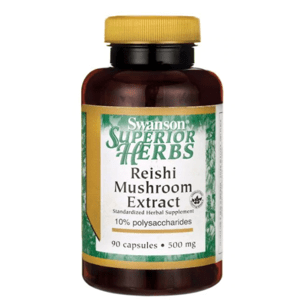 Swanson Reishi Mushroom Extract (Reishi extrakt), 500 mg, 90 kapslí Doplněk stravy
