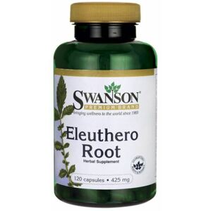 Swanson Eleuthero Root (Sibiřský ženšen), 425 mg, 120 kapslí Doplněk stravy
