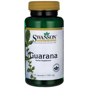 Swanson Guarana, 500 mg, 100 kapslí Doplněk stravy