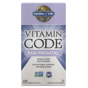 Garden of Life Vitamin Code RAW Prenatal (multivitamín pro těhotné ženy), 180 rostlinných kapslí Doplněk stravy