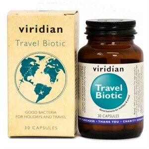 Viridian Travel Biotic 30 kapslí (cestovní probiotika) Doplněk stravy