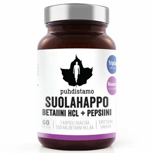 Puhdistamo - Betaine HCL (Betain HCl + Pepsin) - 60 kapslí Doplněk stravy