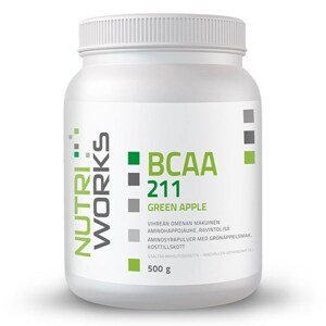 NutriWorks BCAA 2:1:1 500g Zelené jablko Doplněk stravy