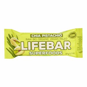 LifeFood - Tyčinka Lifebar chia a pistácie BIO, 40 g CZ-BIO-001 certifikát