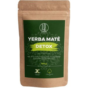 BrainMax Pure Yerba Maté, Detox, 500 g Směs brazilské yerby maté obohacené o zelený čaj a byliny pro pročištění organismu a energii