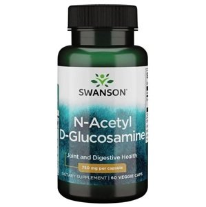 Swanson N-Acetyl D-Glucosamine, 750 mg, 60 kapslí Doplněk stravy