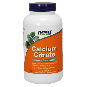 Now® Foods NOW Calcium Citrate with minerals & Vitamin D-2 (vápník s minerály a vitamínem D2), 250 tablet Doplněk stravy