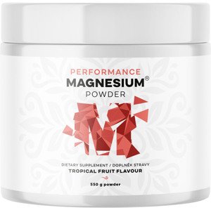 BrainMax Performance Magnesium® Powder, hořčík bisglycinát v prášku, 90 dávek, 550 g Příchuť: Tropické ovoce Organický hořčík německé kvality MagChel®, 375 mg elementárního hořčíku v jedné dávce = 100% DDD! Doplněk stravy
