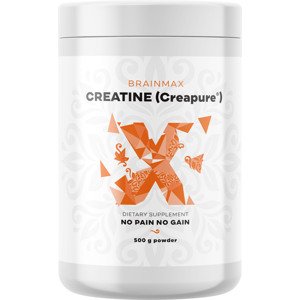 BrainMax Creatine (Creapure®), Kreatin monohydrát, 500 g Patentovaná forma kreatinu v německé kvalitě Creapure®, doplněk stravy