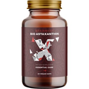 BrainMax Astaxanthin (Astaxantin) BIO, 8 mg, 60 rostlinných kapslí Doplněk stravy, *CZ-BIO-001 certifikát