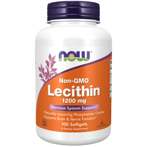 Now® Foods NOW Lecithin (lecitin), 1200 mg, 100 softgelových kapslí Doplněk stravy