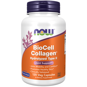 Now® Foods NOW Biocell collagen hydrolyzed (hydrolyzovaný kolagen) II.typ, 120 rostlinných kapslí Doplněk stravy
