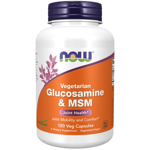 Now® Foods NOW Glucosamine & MSM Vegetarian (vegetariánský glukosamin a MSM), 120 rostlinných kapslí Doplněk stravy