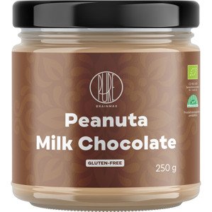 BrainMax Pure Peanuta Milk Chocolate, Arašídový krém s mléčnou čokoládou, BIO, 250 g *CZ-BIO-001 certifikát