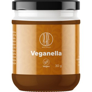 BrainMax Pure Veganella, Lískooříškový krém s mléčnou čokoládou, 30 g Veganský krém z lískových oříšků s bílou čokoládou