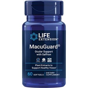 Life Extension MacuGuard Ocular Support with Saffron, oční podpora, 60 kapslí Doplněk stravy