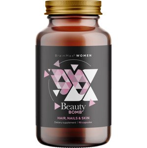 BrainMax Women Beauty Bomb, vlasy, nehty, pleť,  90 rostlinných kapslí Doplněk stravy