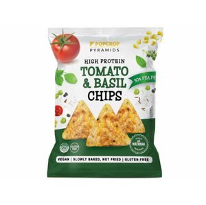 Popcrop - Proteinové chipsy s rajčatovo-bazalkovou příchutí, 60 g