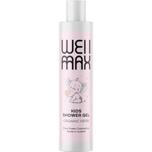 WellMax Dětský sprchový gel, 250 ml Jemně čistící přírodní dětský sprchový gel s BIO extrakty z jablečné štávy a borůvek