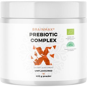 BrainMax Prebiotic Complex, prebiotická směs, BIO, 420 g Doplněk stravy, *CZ-BIO-001 certifikát