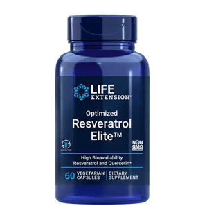 Life Extension Optimized Trans-Resveratrol EIite™, 60 rostlinných kapslí Doplněk stravy