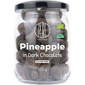 BrainMax Pure Pineapple in Dark Chocolate, Lyofilizovaný ananas v hořké čokoládě, BIO, 225 g *CZ-BIO-001 certifikát